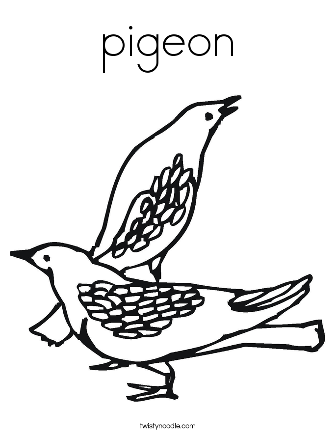 Pigeon coloring #6, Download drawings