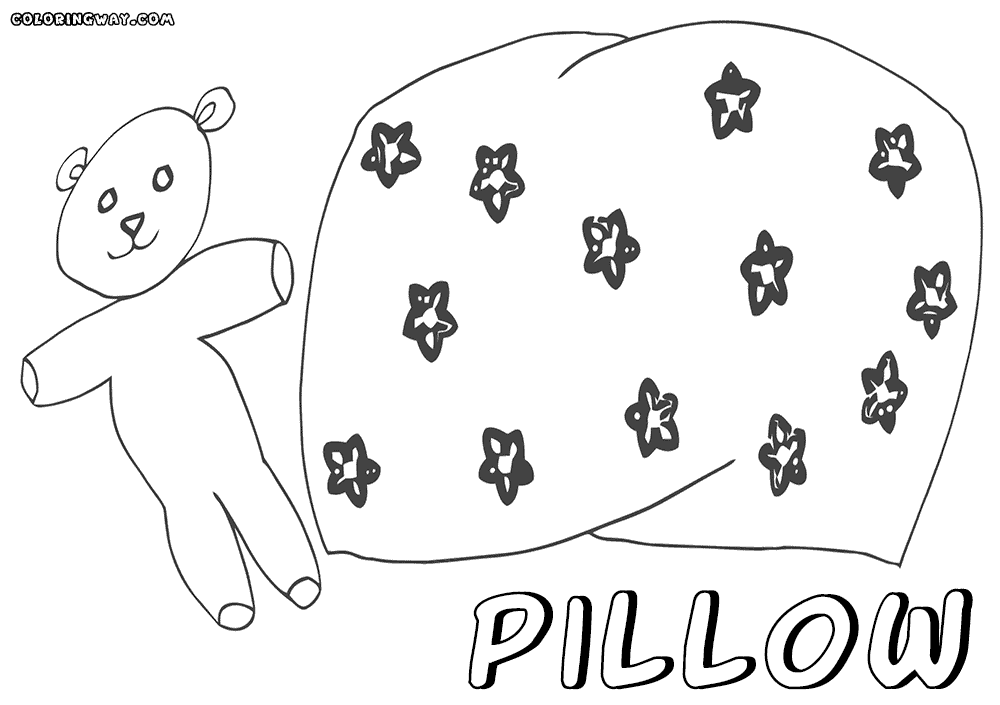 Pillow coloring #11, Download drawings