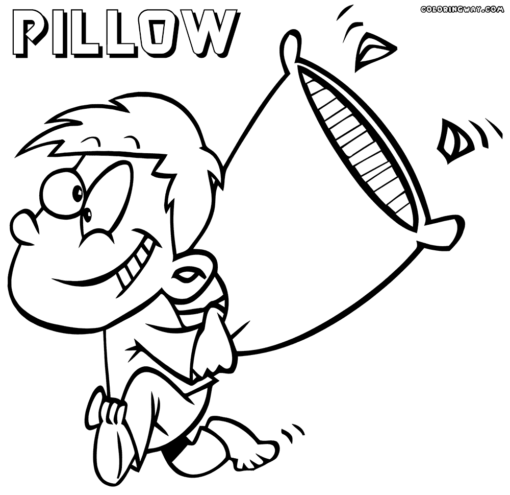 Pillow coloring #16, Download drawings