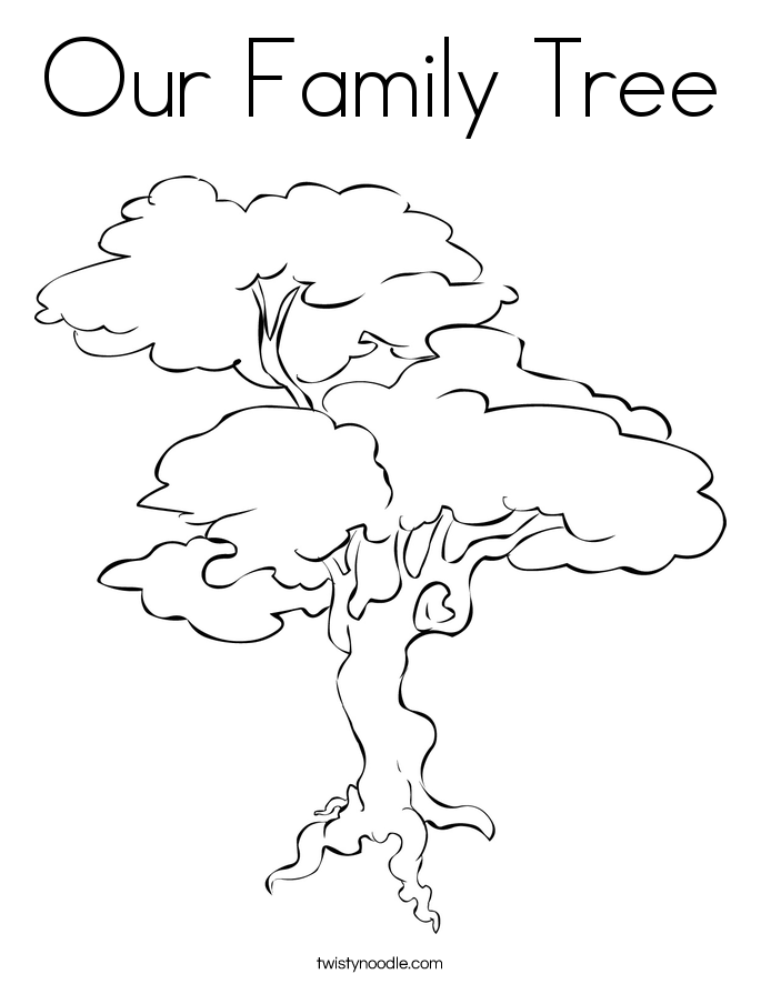 Pine Tree coloring #4, Download drawings