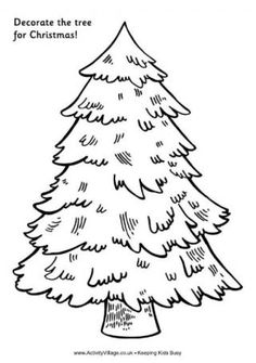Pine Tree coloring #7, Download drawings