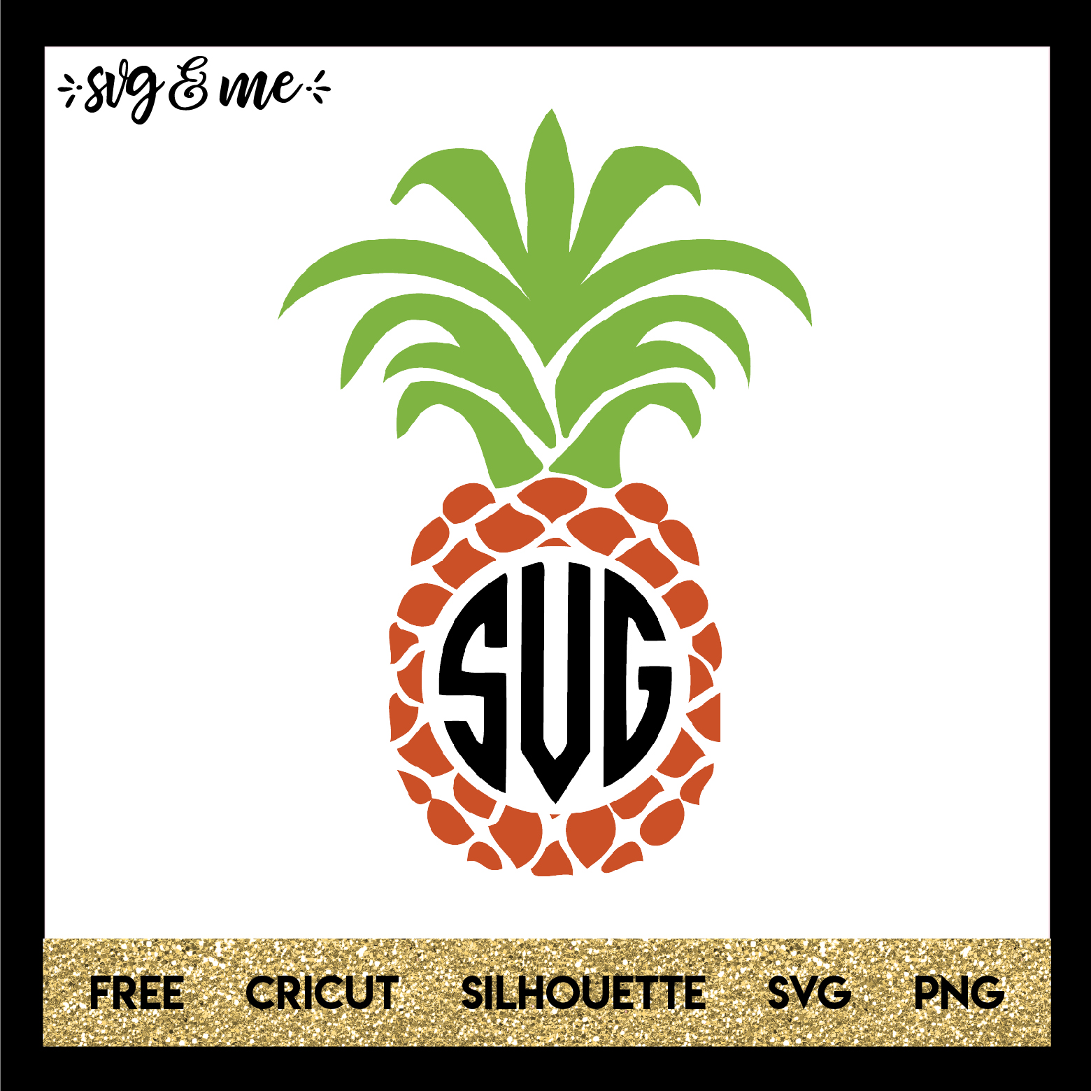 pineapple monogram svg free #275, Download drawings