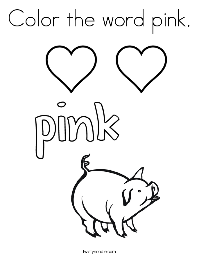 Pink coloring #12, Download drawings