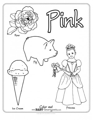 Pink coloring #14, Download drawings