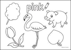 Pink coloring #9, Download drawings