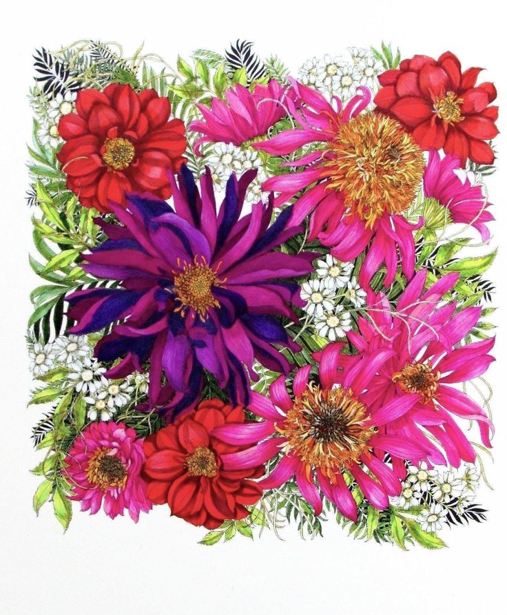Pink Flower coloring #7, Download drawings