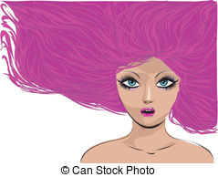 Pink Hair clipart #15, Download drawings