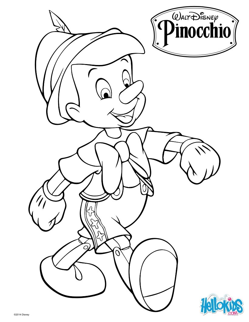 Pinocchio coloring #19, Download drawings