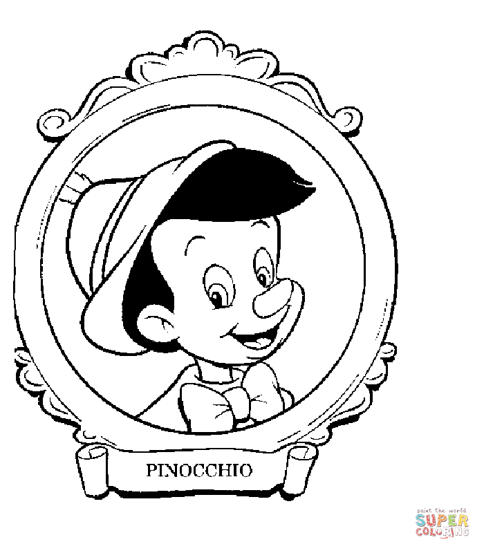 Pinocchio coloring #8, Download drawings