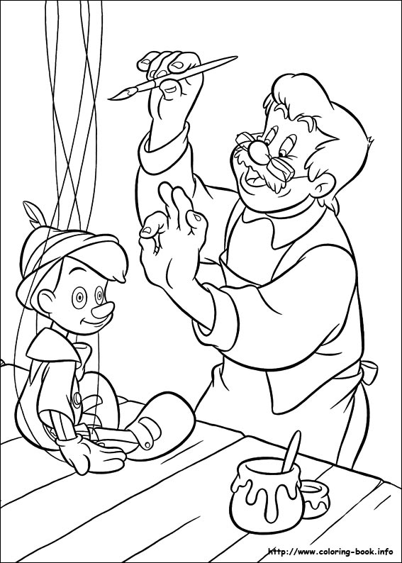Pinocchio coloring #17, Download drawings
