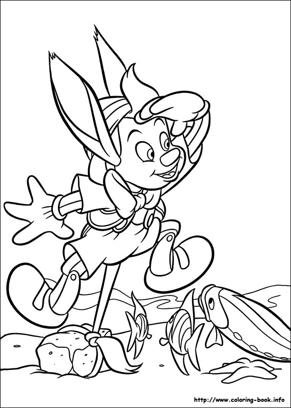 Pinocchio coloring #12, Download drawings