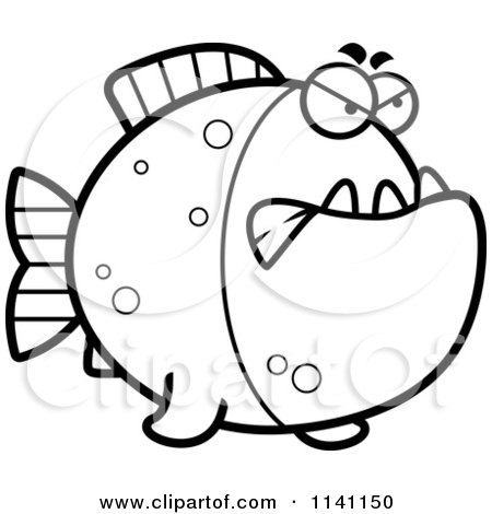 Piranha coloring #2, Download drawings