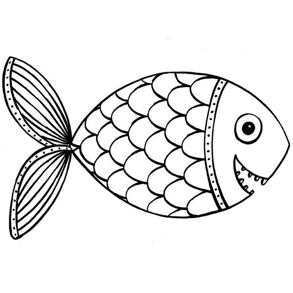 Piranha coloring #5, Download drawings