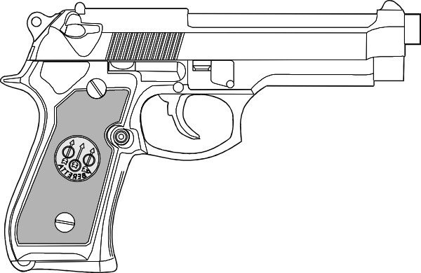 Pistol svg #4, Download drawings