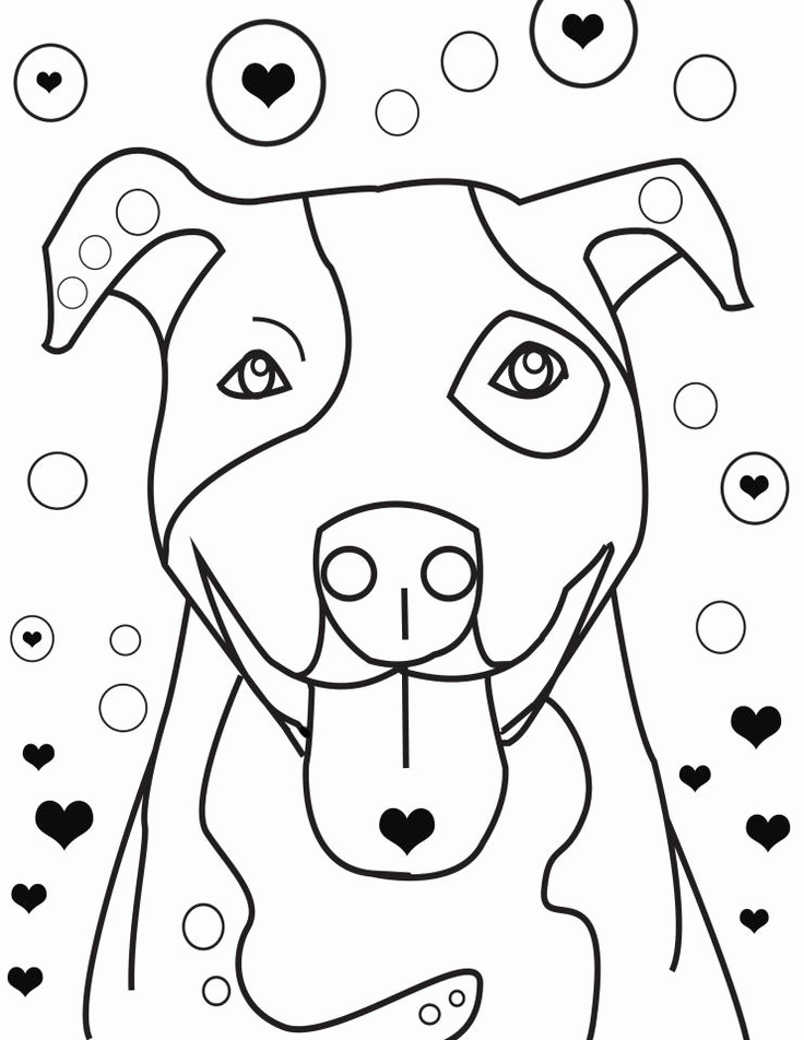 Pitbull Puppy coloring #13, Download drawings