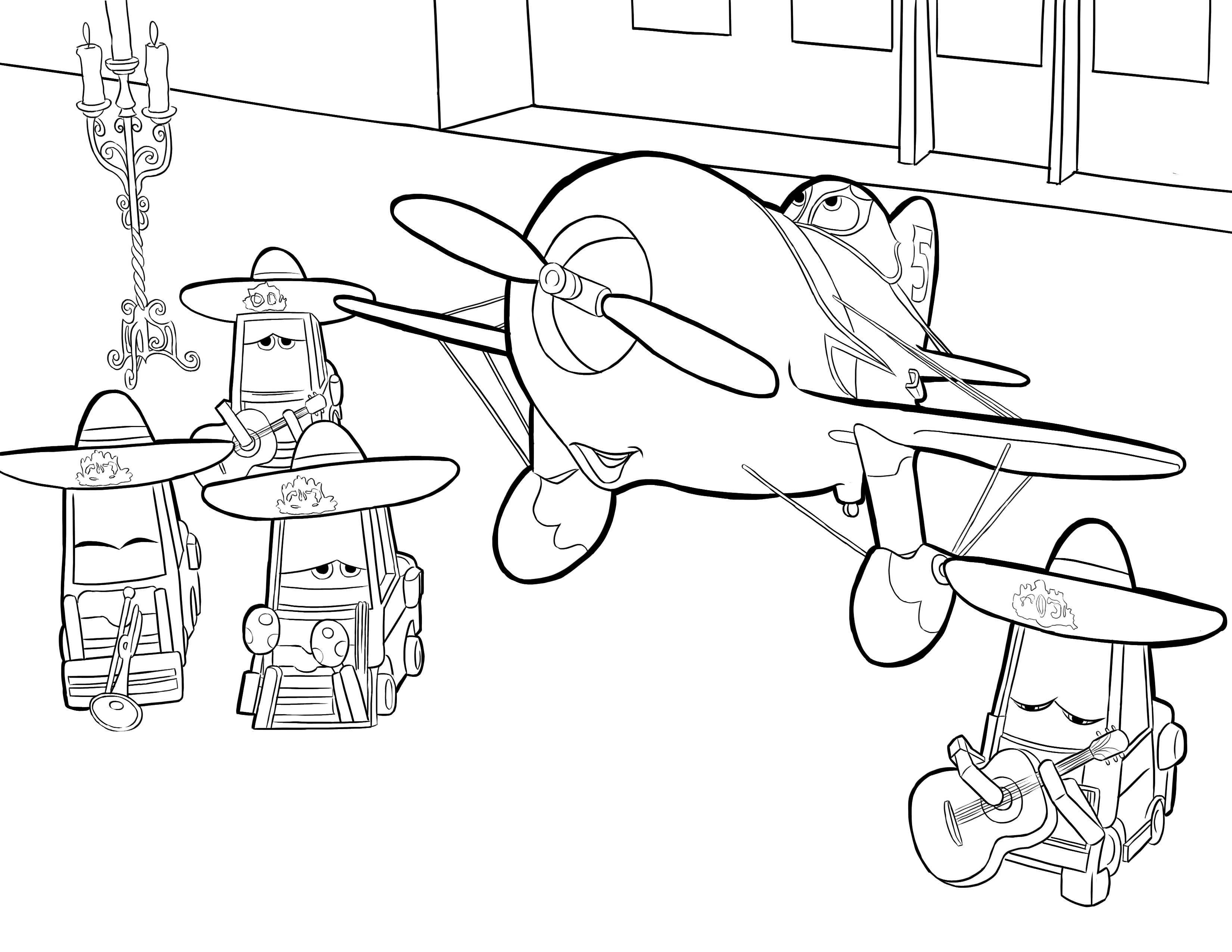 Planes coloring #5, Download drawings