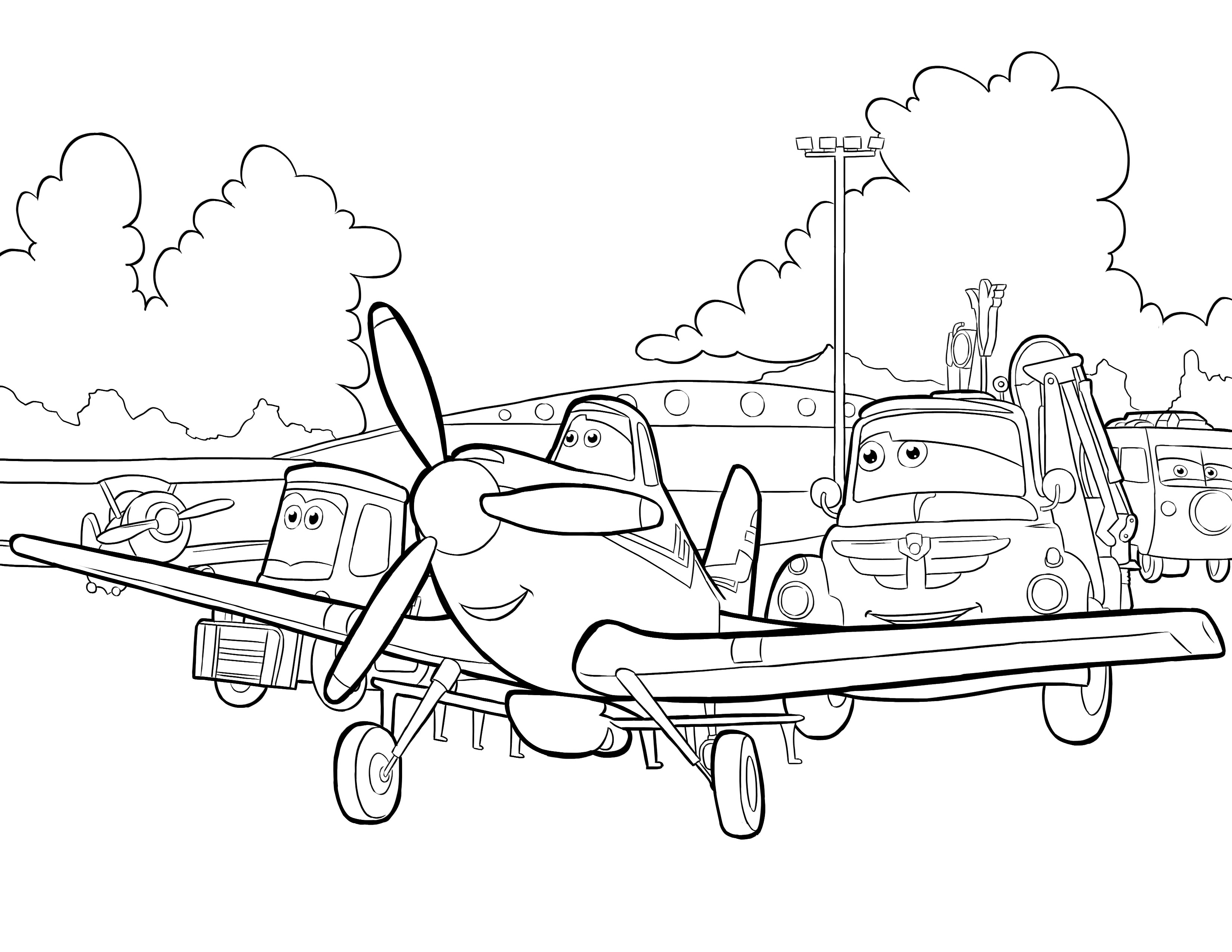 Planes coloring #11, Download drawings