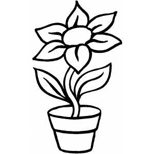 Pot Plant coloring #20, Download drawings