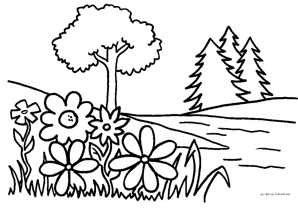 Plant coloring #1, Download drawings