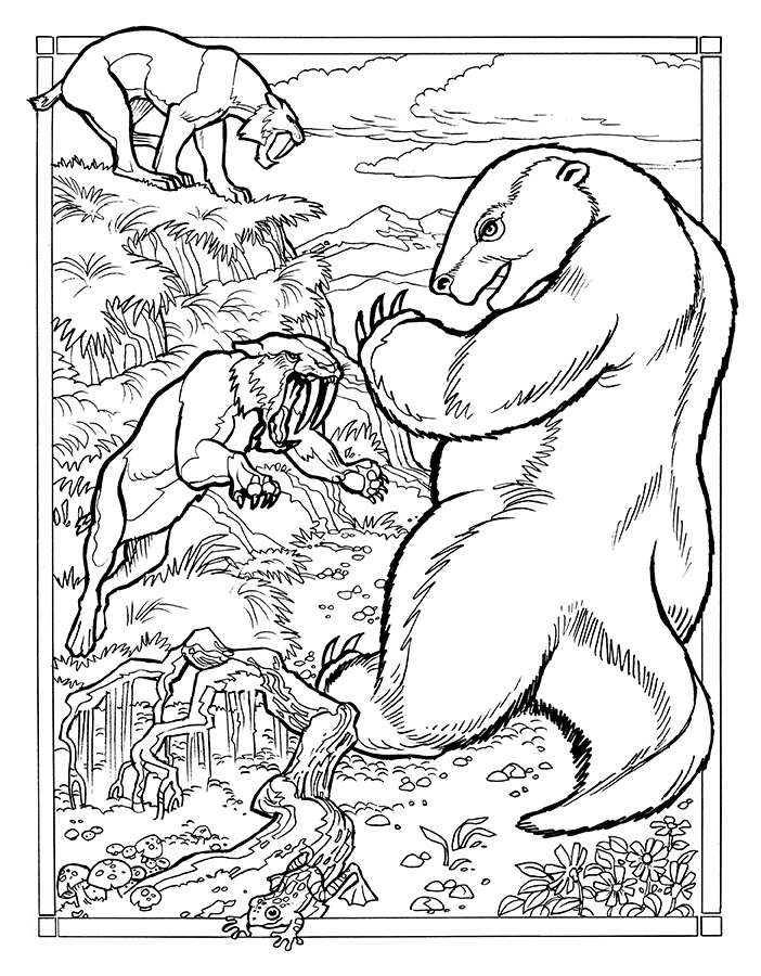 Pliocene coloring #16, Download drawings