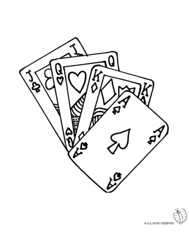 Poker coloring #6, Download drawings
