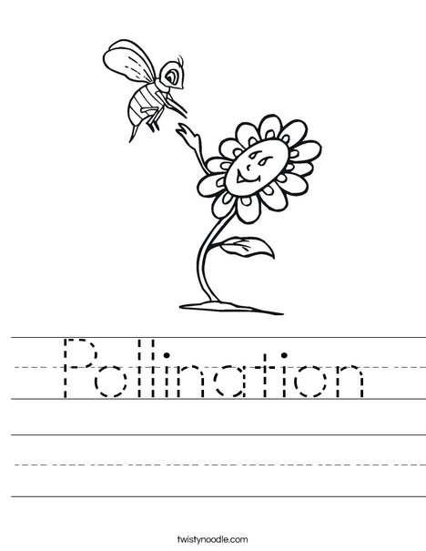 Pollination coloring #20, Download drawings