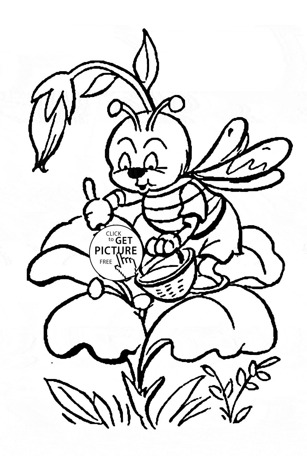 Pollination coloring #10, Download drawings