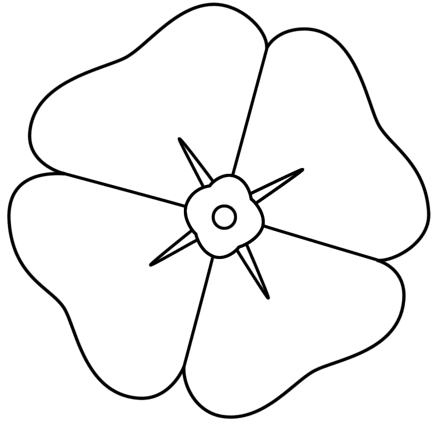 Poppy coloring #18, Download drawings