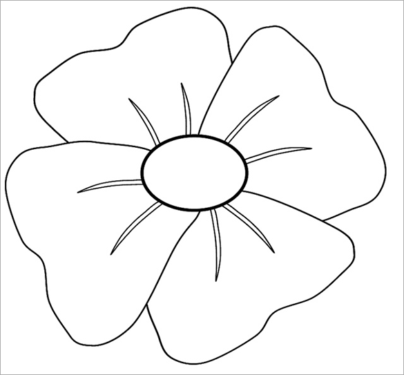 Poppy coloring #9, Download drawings