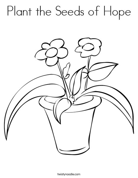 Pot Plant coloring #13, Download drawings