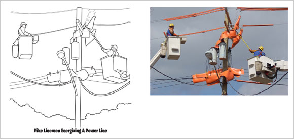 Power Line coloring #1, Download drawings