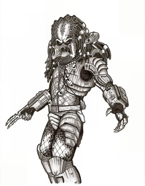 Predator coloring #10, Download drawings