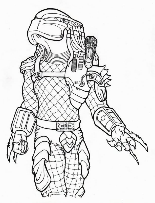 Predator coloring #6, Download drawings