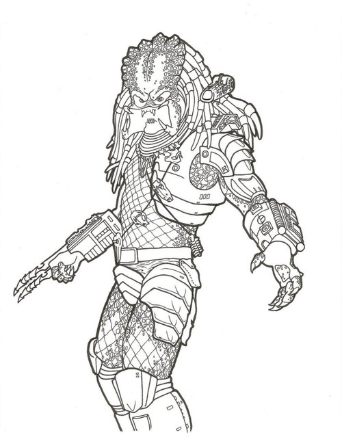 Predator coloring #3, Download drawings