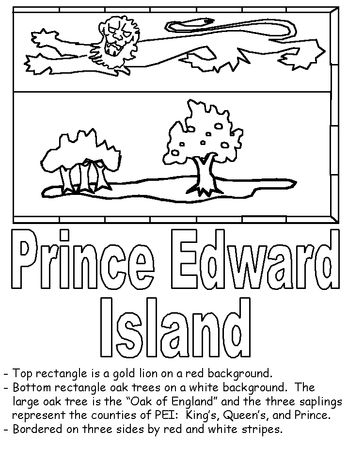 Prince Edward Island coloring #4, Download drawings