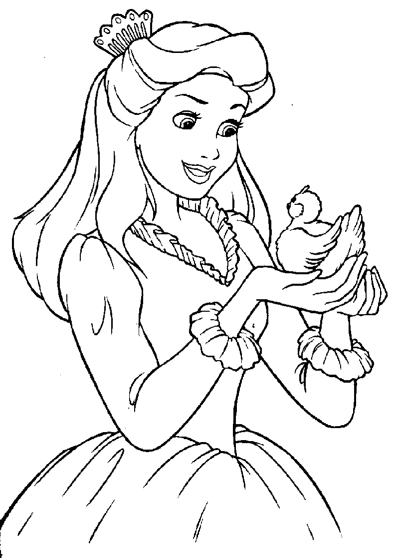 Princess coloring #19, Download drawings