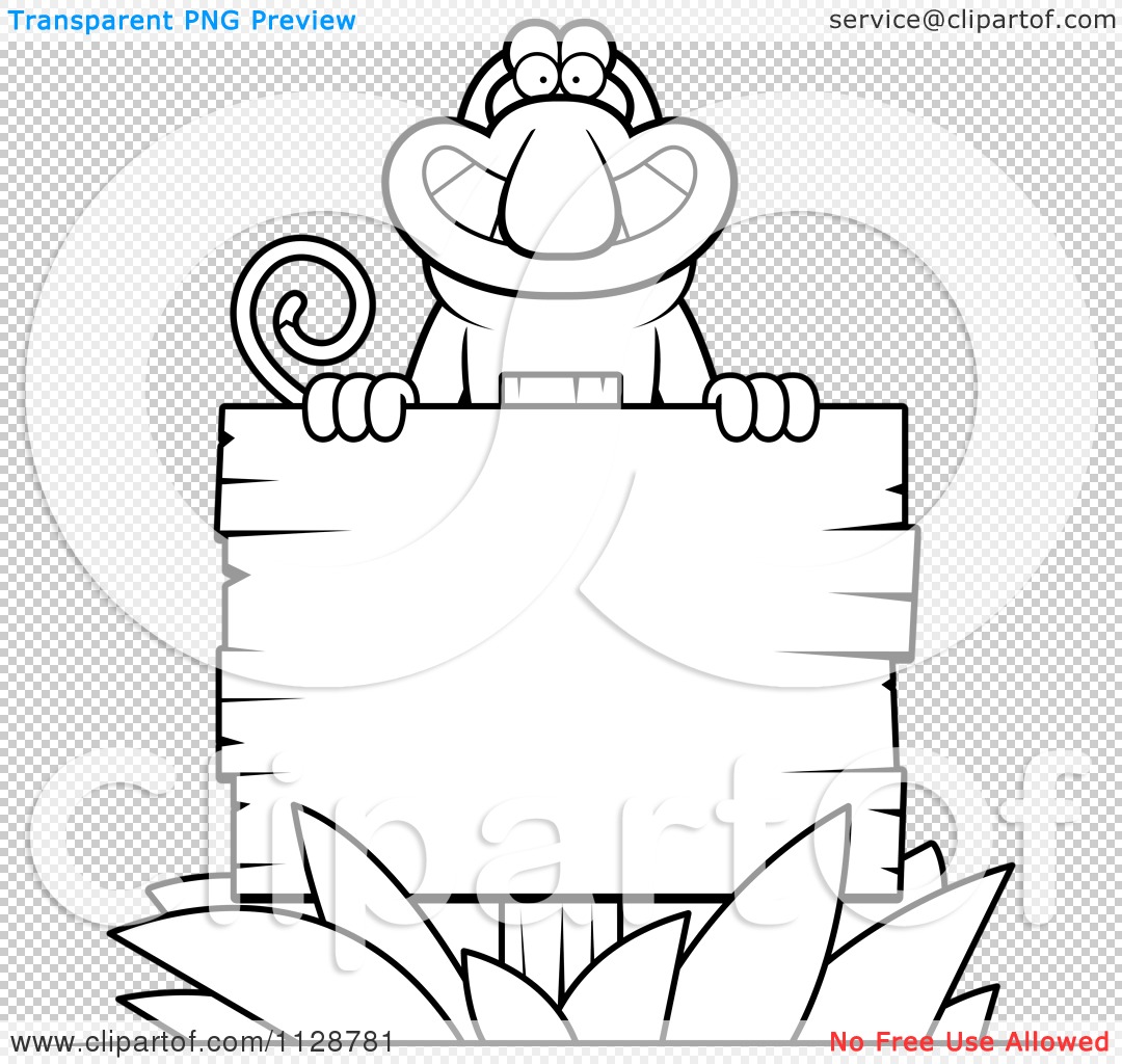 Proboscis Monkey coloring #13, Download drawings
