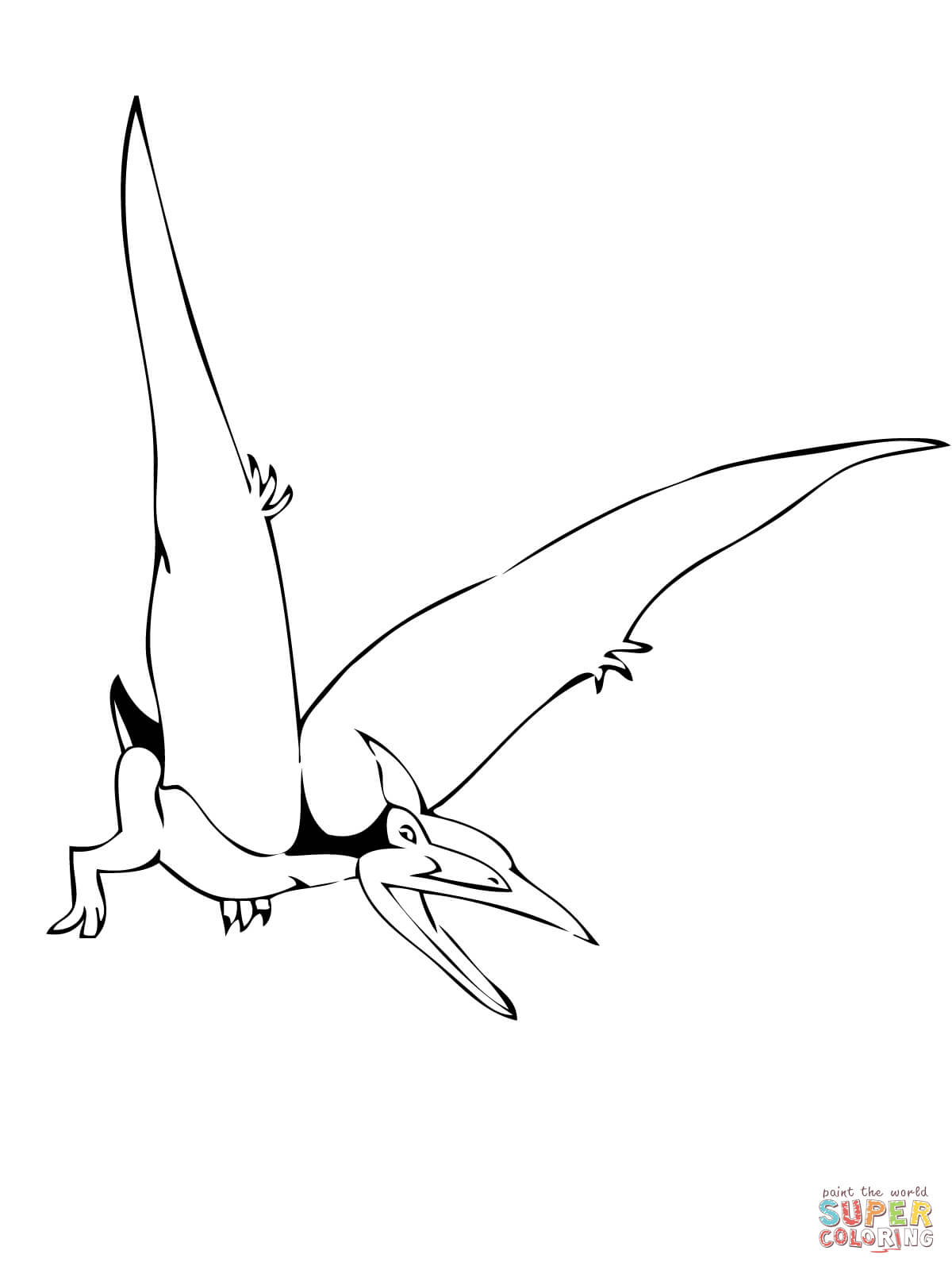 Pteranodon coloring #15, Download drawings