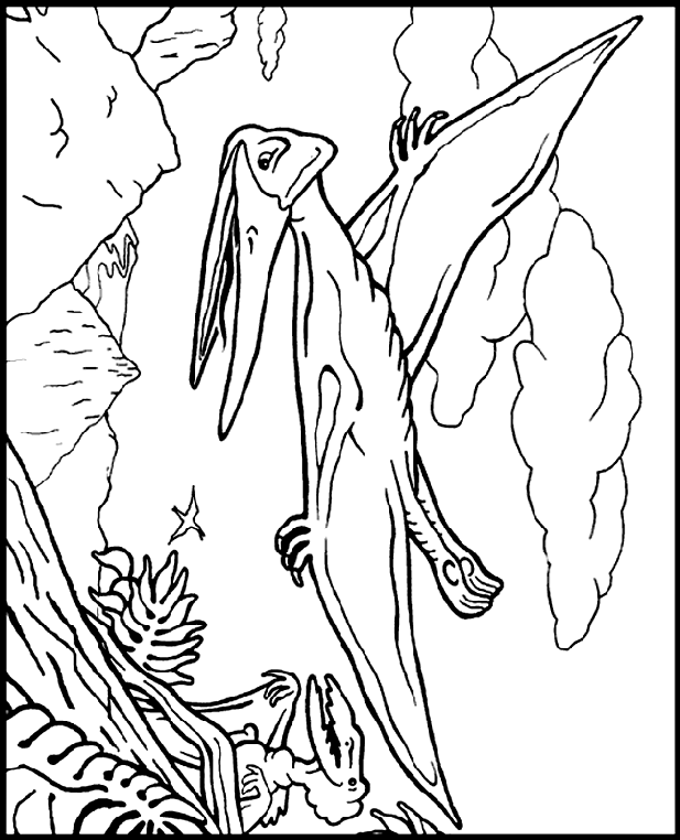 Pteranodon coloring #16, Download drawings