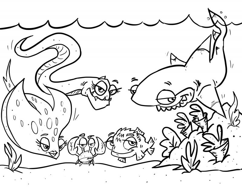 Pufferfish coloring #20, Download drawings