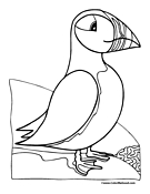 Puffin coloring #14, Download drawings