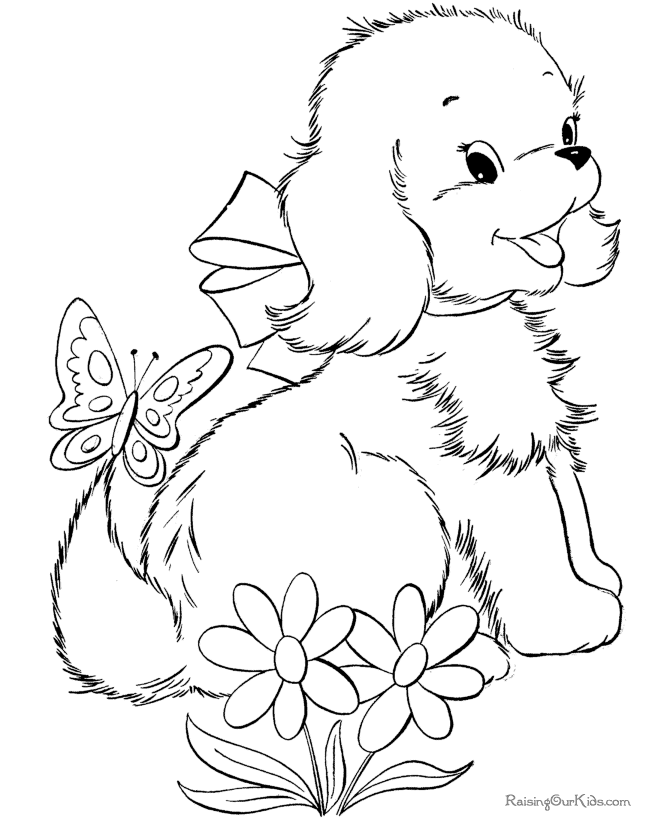 Puppy coloring #7, Download drawings