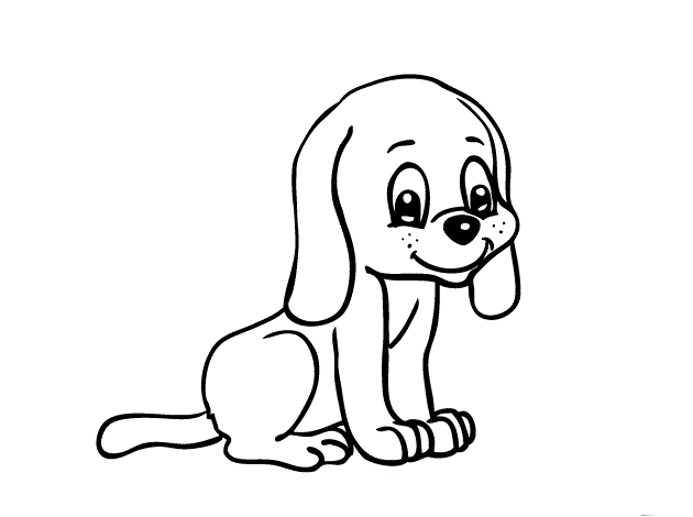 Puppy coloring #4, Download drawings