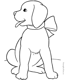 Puppy coloring #17, Download drawings