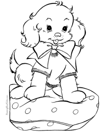 Puppy coloring #19, Download drawings