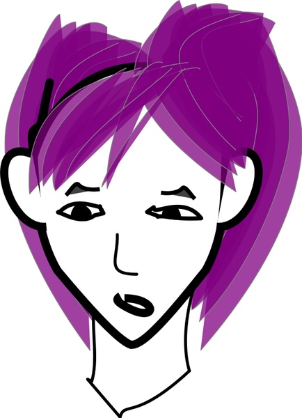 Purple Hair svg #20, Download drawings