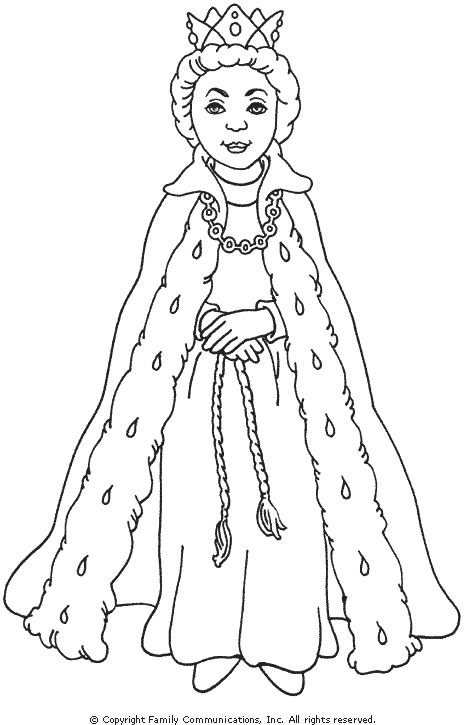 Queen coloring #14, Download drawings