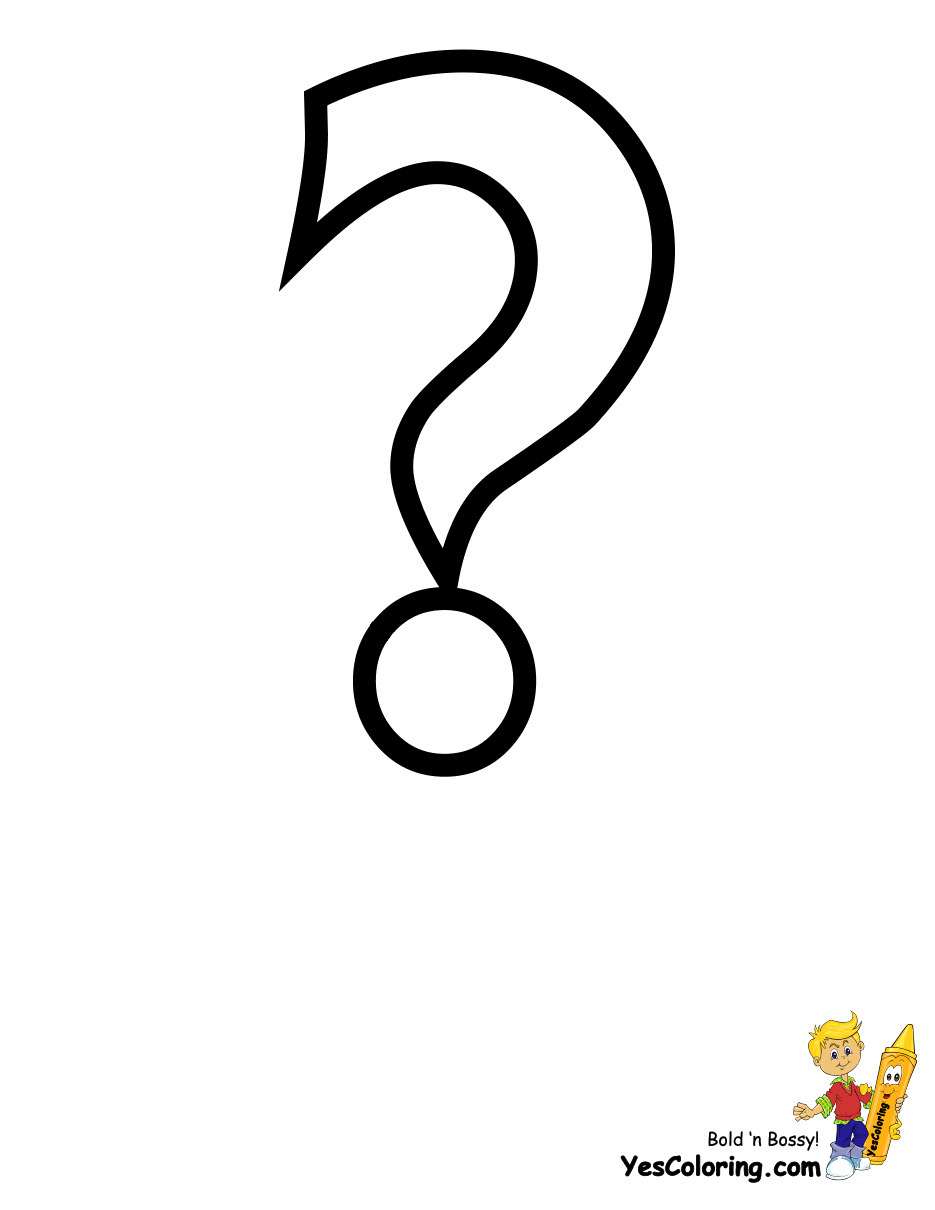 Question Mark coloring #5, Download drawings