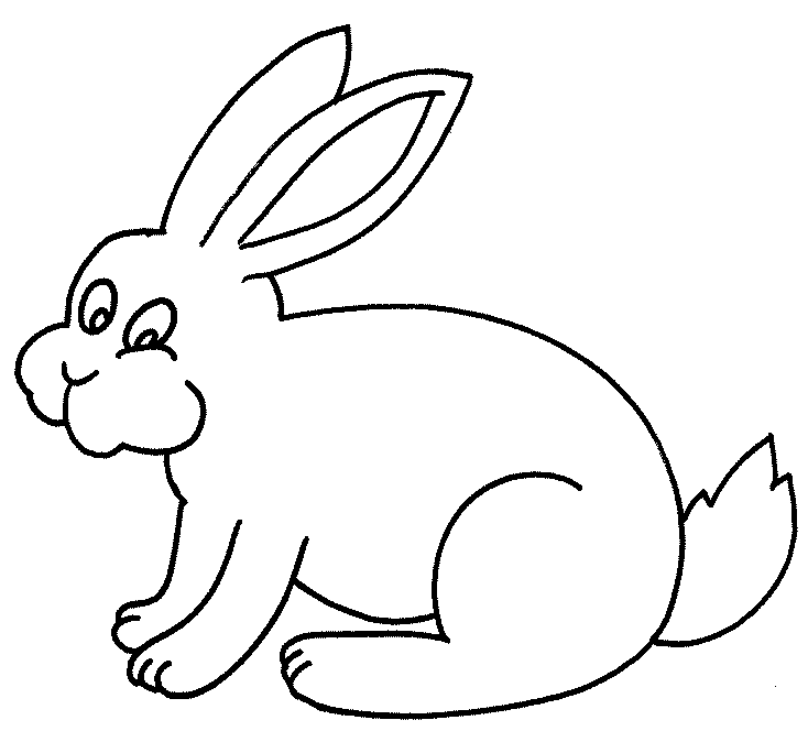 Rabbit coloring #1, Download drawings
