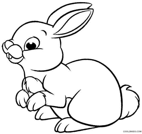 Rabbit coloring #11, Download drawings